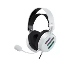 gaming ausines - Havit H2038U RGB White (Baltos) - 5 nuotrauka