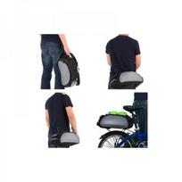 bagazo krepsys - Trizand Dviračio bagažinės krepšys SR14096 Juoda/Pilka (Black/Grey) - 2 nuotrauka