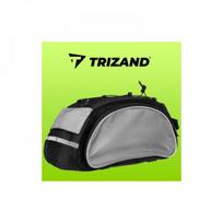 bagazo krepsys - Trizand Dviračio bagažinės krepšys SR14096 Juoda/Pilka (Black/Grey) - 4 nuotrauka