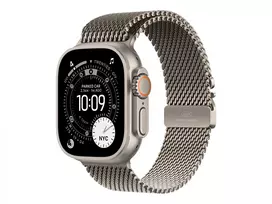 titanas - Apple Watch 49mm Natural Titanium Milanese Loop - Medium (Natūralus titanas) - 3 nuotrauka