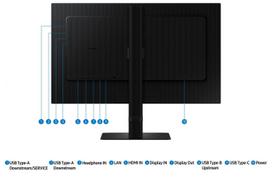 usb c monitorius - SAMSUNG ViewFinity LS24D600UAUXEN - 10 nuotrauka