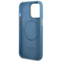 magsafe - Guess "GUHMP14LU4GPRB Hardcase 4G Logo Plate MagSafe iPhone 14 Pro" Blue - 2 nuotrauka