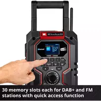 einhell akumuliatorius - Einhell TE-CR 18 Li DAB+/FM/BT radijas, 18V - 2 nuotrauka