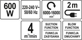 oro pustuvas - YATO YT-85170 - 2 nuotrauka