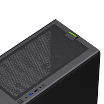 atx case - Gamemax AERIS 330 MB, juoda (Black) - 2 nuotrauka