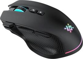 rgb mouse - Defender GM-213 THUNDER Juoda (Black) - 2 nuotrauka