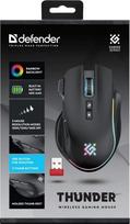 rgb mouse - Defender GM-213 THUNDER Juoda (Black) - 5 nuotrauka