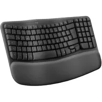 logitech bolt - Logitech Wave Keys Juodas (Black) Belaidė Ergonominė Klaviatūra - 5 nuotrauka