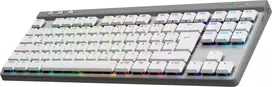 balta klaviatura - Logitech G515 TKL GL Tactile, belaidė, balta (White) - 2 nuotrauka