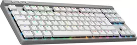 balta klaviatura - Logitech G515 TKL GL Tactile, belaidė, balta (White) - 4 nuotrauka