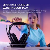 genio g - Logitech ASTRO A50 Gen 5 Balta (White) - 5 nuotrauka