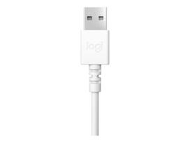 logitech h390 - Logitech H390 White (Baltos) - 3 nuotrauka