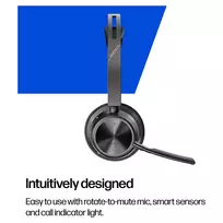 ausiniu adapteris - HP Poly Voyager Focus 2 USB-C-C Headset | 9T9J5AA#AC3 - 7 nuotrauka