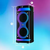 bluetooth nesiojamos koloneles - Manta SPK0601B100 Argos - 3 nuotrauka