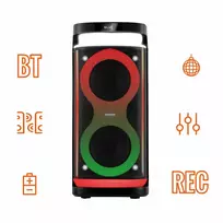 bluetooth nesiojamos koloneles - Manta SPK0601B100 Argos - 9 nuotrauka