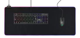 gaming pele deltaco gaming - DELTACO GAMING 6xRGB režimai, 90x36x0.4cm, juodas / GAM-079 - 8 nuotrauka