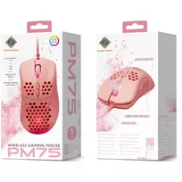gaming pele - DELTACO GAMING PM75 Rožinė (Pink) - 3 nuotrauka