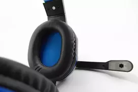 ausines su laidu - Steel Play HP-41 Casque Black/Blue (Juoda/Mėlyna) - 4 nuotrauka