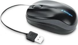 kompiuteris mouse - Kensington Pro Fit Retractable Mobile Pelė Juoda (Black) - 2 nuotrauka