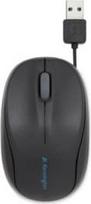 kompiuteris mouse - Kensington Pro Fit Retractable Mobile Pelė Juoda (Black) - 3 nuotrauka