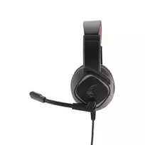 gaming ausines - MediaRange GS301 Juodas/Raudonas (Black/Red) - 4 nuotrauka