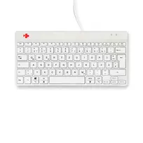 qwertz klaviatura - R-Go Tools Compact Break Ergonominė Klaviatūra QWERTZ (DE), Laidinė, Balta (White) - 4 nuotrauka