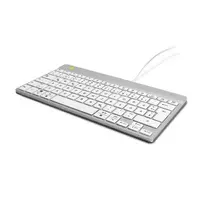 qwertz klaviatura - R-Go Tools Compact Break Ergonominė Klaviatūra QWERTZ (DE), Laidinė, Balta (White) - 7 nuotrauka
