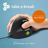 mouse ergonomic - R-Go HE Ergonomic Right-Handed Wired Mouse Medium - 2 nuotrauka