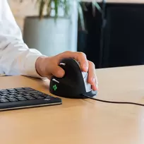 mouse ergonomic - MOUSE USB OPTICAL BREAK/L. BLACK RGOHELE R-GO TOOLS - 5 nuotrauka
