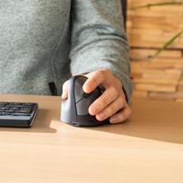 mouse ergonomic - MOUSE USB OPTICAL WRL/LEFT BLACK RGOHEWLL R-GO TOOLS - 5 nuotrauka