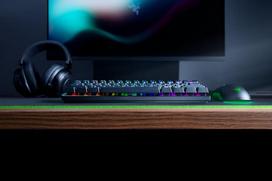 razer klaviatura - Razer Huntsman Mini, Laidinė Žaidimų Klaviatūra, Juoda (Black), Clicky Optical (Purple) - 4 nuotrauka