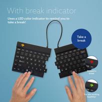 split keyboard - KEYBOARD WRL COMPACT BREAK/BLACK RGOSBUSWLBL R-GO TOOLS - 2 nuotrauka