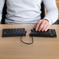 split keyboard - KEYBOARD WRL COMPACT BREAK/BLACK RGOSBUSWLBL R-GO TOOLS - 3 nuotrauka