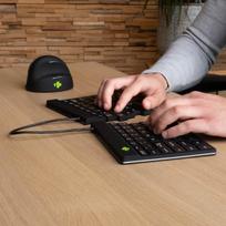 split keyboard - KEYBOARD WRL COMPACT BREAK/BLACK RGOSBUSWLBL R-GO TOOLS - 9 nuotrauka