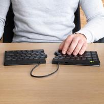 split keyboard - KEYBOARD WRL COMPACT BREAK/BLACK RGOSBUSWLBL R-GO TOOLS - 15 nuotrauka