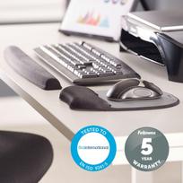 mouse pad wrist - Fellowes Memory Foam Mouse Pad/Wrist Rest Plasma - 5 nuotrauka