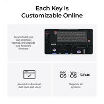 keychron he - KEYBOARD WRL Q5 HE RGB/SHELL WHITE Q5H-P1 KEYCHRON - 2 nuotrauka