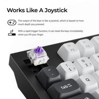 keychron he - KEYBOARD WRL Q5 HE RGB/SHELL WHITE Q5H-P1 KEYCHRON - 5 nuotrauka