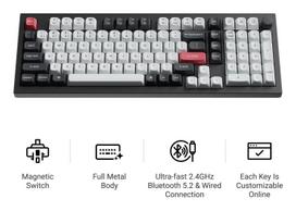 keychron he - KEYBOARD WRL Q5 HE RGB/SHELL WHITE Q5H-P1 KEYCHRON - 7 nuotrauka