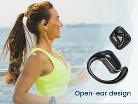 open ear ausines - HEADSET BLUETOOTH OPEN EAR/TWS BLACK OWS-01-BK GEMBIRD - 2 nuotrauka