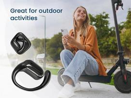 open ear ausines - HEADSET BLUETOOTH OPEN EAR/TWS BLACK OWS-01-BK GEMBIRD - 3 nuotrauka