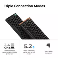 klaviaturos lt - Keychron K4 HE Wireless, Juodas (Black) - 3 nuotrauka