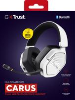 belaides zaidimu ausines - TRUST HEADSET GXT493 CARUS White (Baltos) - 6 nuotrauka
