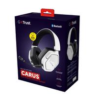 belaides zaidimu ausines - TRUST HEADSET GXT493 CARUS White (Baltos) - 7 nuotrauka
