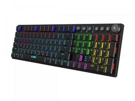mechanical keyboard - iBox AURORA K-6, Belaidė, RF Wireless + Bluetooth, Juoda (Black) - 2 nuotrauka