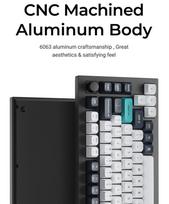 keyboard 75 - Keychron Q1 Max, belaidė, mechaninė, Juoda (Black), Gateron Banana Switch - 5 nuotrauka