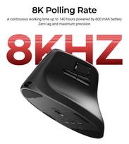 keychron m5 - Keychron M5 Wireless 8K Juoda (Black) - 5 nuotrauka