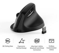 keychron m5 - Keychron M5 Wireless 8K Juoda (Black) - 6 nuotrauka