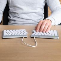 350 - KEYBOARD WRL COMPACT BREAK/WHITE RGOSBUSWLWH R-GO TOOLS - 8 nuotrauka