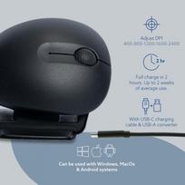 mouse ergonomic - MOUSE USB OPTICAL WRL TWISTER/BLACK RGOTWBMWLBL R-GO TOOLS - 5 nuotrauka